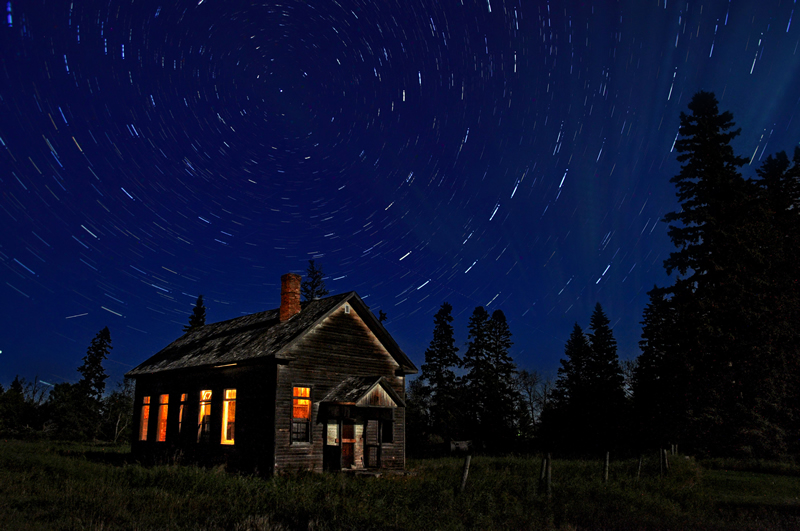 School Under a Starry Sky by Darlene Perkin